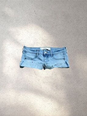 Abercrombie & Fitch Low Rise Micro Denim Shorts